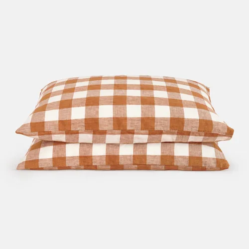 Miniatura 15 de Linen World - Juego de 2 fundas de almohada de lino, 20 x 30 pulgadas, tamaño estándar/Queen, fundas de almohada 100% lino natural francés, fundas