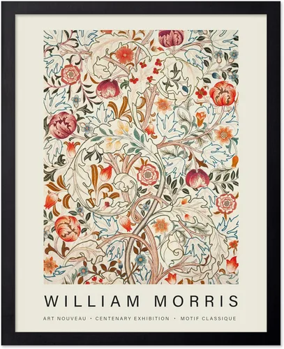 Miniatura 50 de Poster Master Póster vintage de William Morris, estampado de patrón retro de Santiago, arte de flores, arte de patrón textil, regalo para hombres