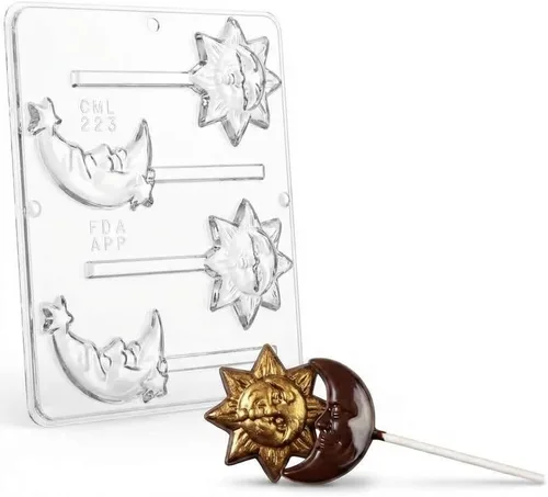 Miniatura 3 de Molde de caramelo de chocolate Sun & Moon Lollipop 223