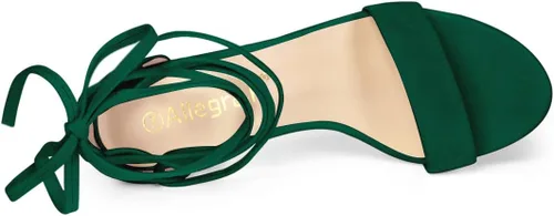 Miniatura 5 de Allegra K - Sandalias de tacón alto con cordones para mujer