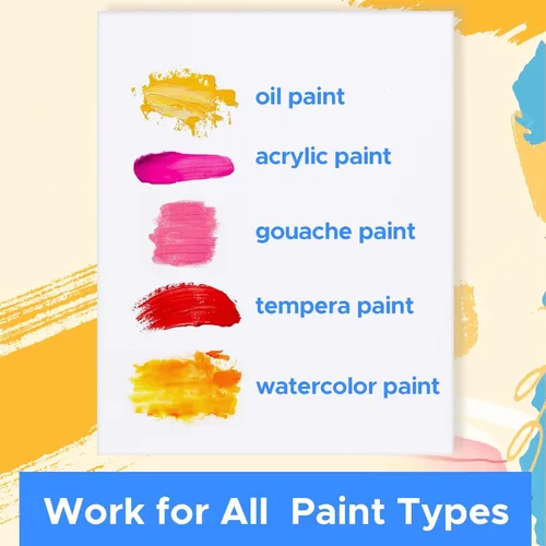 Miniatura 5 de YOURSORTER Lienzos para Pintar Paquete de 28, Tableros de Lienzo de Pintura en Blanco de 11x14 Pulgadas, Paneles de Lienzo de Algodón 100%