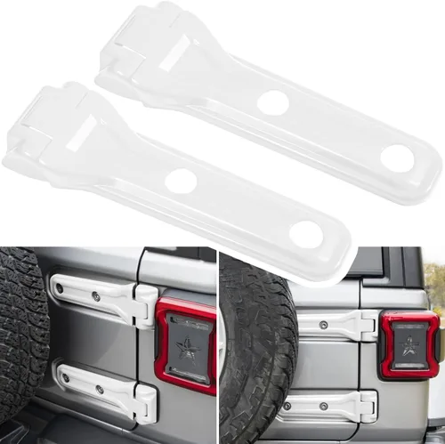 Miniatura 13 de Cubierta de bisagra para compuerta trasera de Jeep Wrangler JL JLU, accesorios de decoración exterior - 2018-2024, 2 puertas y 4 puertas, cubierta