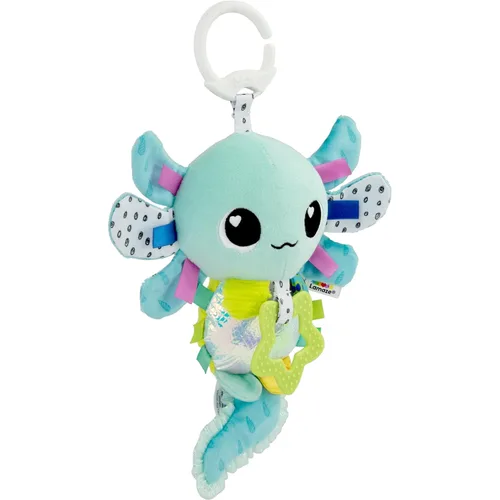Lamaze Alise The Axolotl - Juguete de clip para asiento de coche y cochecito - Juguetes de asiento de automóvil arrugados y juguetes para cochecito