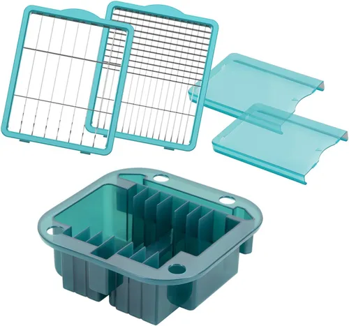 Genius Nicer Dicer Chef - Juego de accesorios profesionales para cortador de verduras, 5 piezas, cortador de verduras, inserto de almacenamiento,