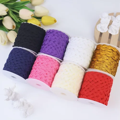 Miniatura 4 de Rick Rack - Cinta de encaje dorada de 40 yardas, ribete RIC Rac para coser ropa, envolver regalos, decoración de fiesta en el hogar Dorado
