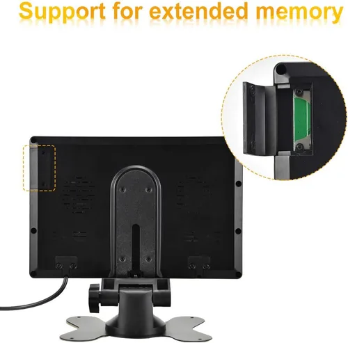 Miniatura 3 de AHD Cámara de respaldo dual con monitor DVR 1080P de 7 pulgadas, cámara de visión frontal y trasera, cámara de visión nocturna impermeable