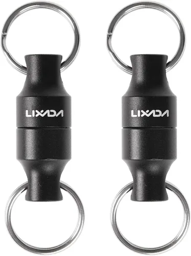 Miniatura 11 de LIXADA Soporte de liberación de red magnética para pesca Zinger Retractores de red de pesca con mosca, clip magnético, conector de red de aterrizaje