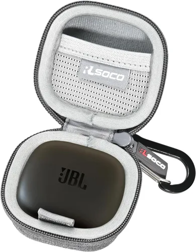 RLSOCO Funda rígida para JBL Tune 225TWS/Tour PRO+/Live PRO+ True Wireless Earbud - Gris | Bolsa de almacenamiento a prueba de golpes, a prueba de