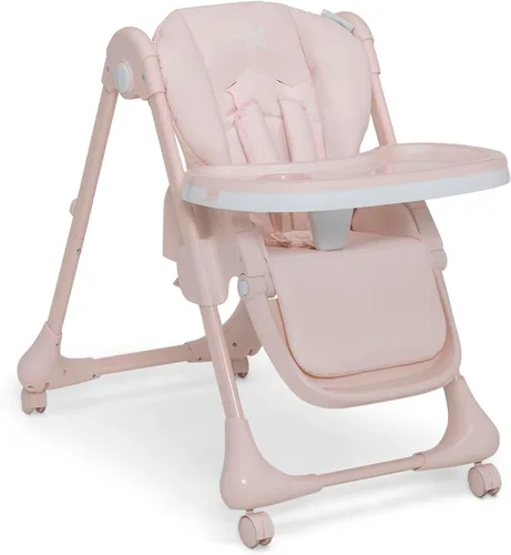 Miniatura 15 de Little Folks by Delta Children - Silla alta SlimFold 2 en 1 para bebés y niños pequeños, color rosa