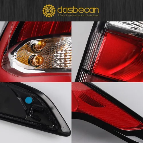 Miniatura 8 de Dasbecan Conjunto de luz trasera izquierda del lado del conductor con bombilla compatible con Ford Escape Kuga 2017 2018 2019 lámpara trasera