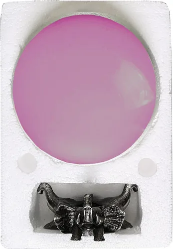 Miniatura 2 de Amlong Crystal Bola de cristal rosa de 8 pulgadas (7.874 in) con soporte de elefante