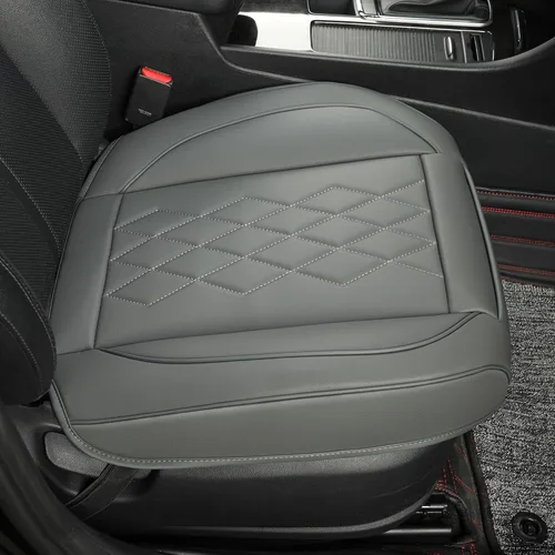 Miniatura 7 de JOJOBAY Funda de Cuero para Asiento de Automóvil, Fundas de Asiento Inferior para Automóviles, Protector de Asiento Delantero (Inferior), Apto