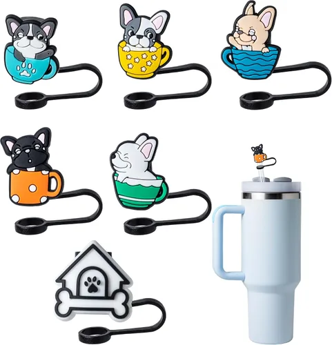 Miniatura 12 de 8 fundas para ratones Stanley Cup, tapa de 0.4 pulgadas de diámetro, compatible con Stanley 20 30 y 40 0z Cup, tapas a prueba de polvo para botella