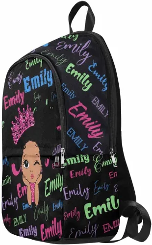 Miniatura 182 de Texto personalizado Elefante desgaste gafas mochila mochila mochila casual Daypack bolsa para mamá niñas, color86-4, Mochilas Daypack