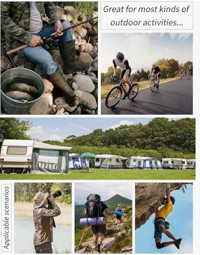 Miniatura 5 de Gihuo - chaleco de pesca para hombre, para viajar, ir de safari o practicar tiro, con bolsillos.