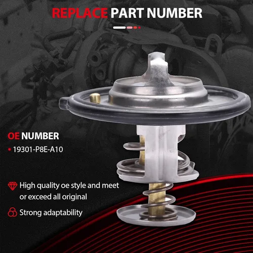 Miniatura 4 de cciyu 19301-P8E-A10 - Carcasa para termostato de refrigerante de motor, salida de agua, kit de carcasa de termostato de repuesto para Honda Pilot