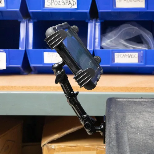 Miniatura 3 de ARKON Soportes – Soporte de tableta resistente base de taladro segura para automóviles, paredes y mesas, brazo ajustable que garantiza un