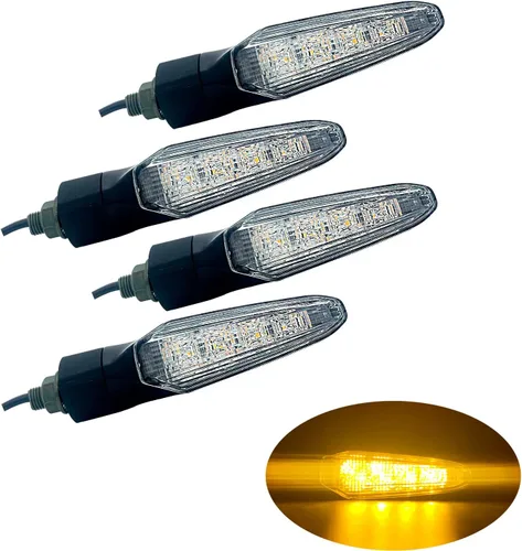 Miniatura 12 de Luz de señal de giro LED E-MARK Vehículo Inspección 2 unids set moto universal alto brillo DC12V