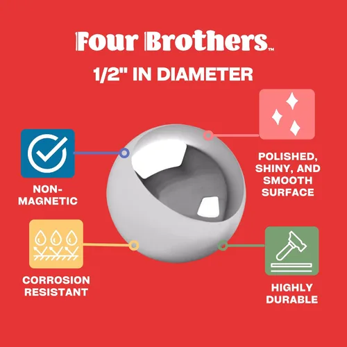 Miniatura 4 de Four Brothers Bolas de repuesto para BRIO Laberinto y BRIO Pinball Games - Paquete de 10