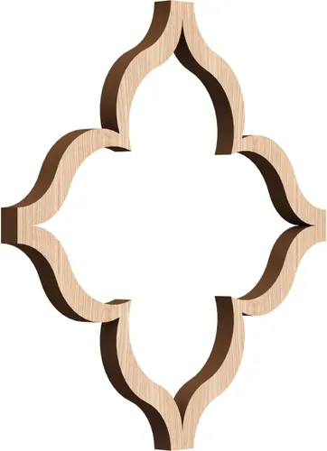 7 3/8 pulgadas de ancho x 7 3/8 pulgadas de alto x 3/8 pulgadas de alto, paneles de pared de madera con calado decorativo extra pequeño, roble rojo