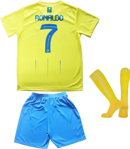 JacoJe Conjunto de camiseta de fútbol ALNA-SSR No 7 20232024, camisapantalones cortoscalcetinesregalo para niños y niñas