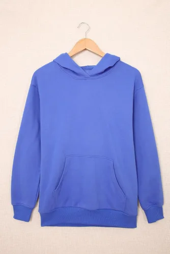 Miniatura 7 de SHEWIN - Sudadera casual con capucha de manga larga para mujer, ligera, color liso, holgada, con bolsillo