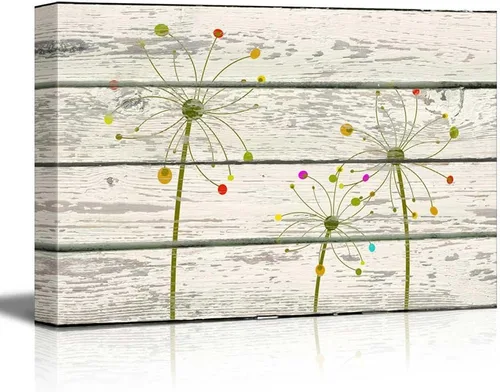 Miniatura 14 de wall26 - Obra de arte con estampado de madera de ciervo en bosque de abedules - Lienzo rústico para pared, arte para el hogar - 16 x 24 pulgadas