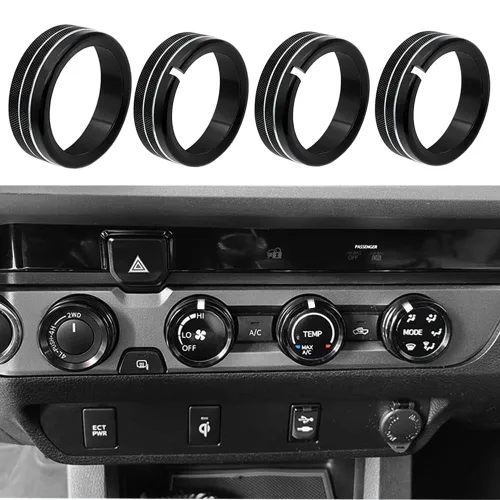 Miniatura 10 de Thor-Ind Cubierta de botón de CD de audio para interruptor de aire acondicionado, compatible con Toyota Tacoma 2016, 2017, 2018, 2019, 2020, 2021