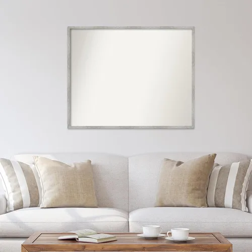 Miniatura 358 de Amanti Art Espejo de baño blanco para sobre el fregadero, 32 x 45 pulgadas, espejo de tocador rectangular blanco esbelto, marco de madera moderno