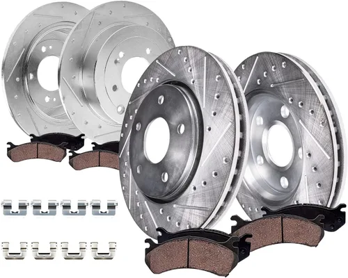 Miniatura 23 de Detroit Axle - Kit de freno delantero para Honda Element 2002-2004 CR-V 2003-2011 Pinza de freno de disco lateral del pasajero con soporte Pastillas