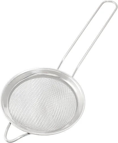 Piutouyar Coladores de malla fina de 3.1 in/3.15 pulgadas, coladores de cocina de acero inoxidable, colador de malla fina de alta resistencia,