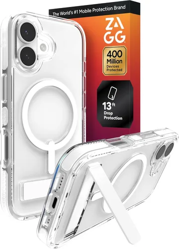 Miniatura 74 de ZAGG Santa Cruz Snap - Funda con función atril para iPhone 16 Pro Max, compatible con MagSafe, protección contra caídas de grado militar de 13 pies