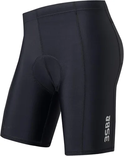Pantalones cortos de triatlón, tri pantalones cortos para hombre, bolsillos acolchados reflectantes con logotipo, para entrenamiento
