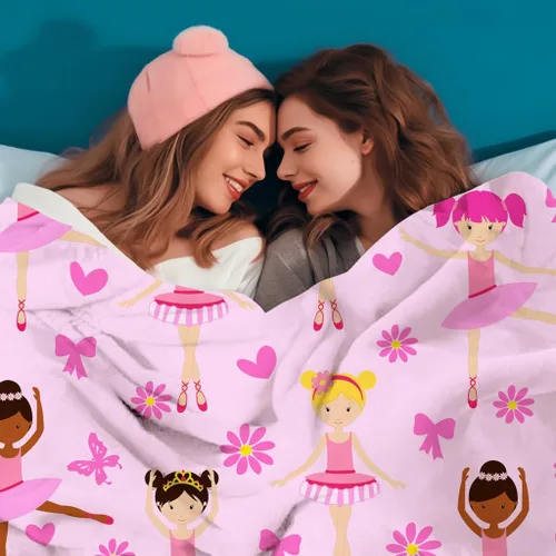 Miniatura 3 de Manta de bailarina para niña, súper suave y cálida, manta de baile para sofá, cama, decoración para niñas y adultos, regalos para todas