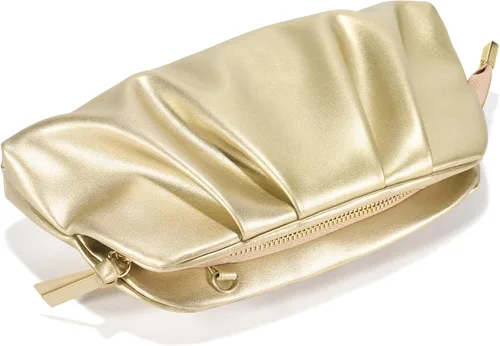 Miniatura 2 de SWEETV Dressy Vegan Leather Clutch Purse for Women Formal, Soft Pleated PU Evening Clutch for Weddings, Proms, Cocktail-Gemma