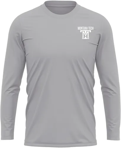 Miniatura 159 de Camisa deportiva de manga larga oficial de la NCAA Collegiate para hombre, con logotipo en el pecho izquierdo, colección Athletic Heather