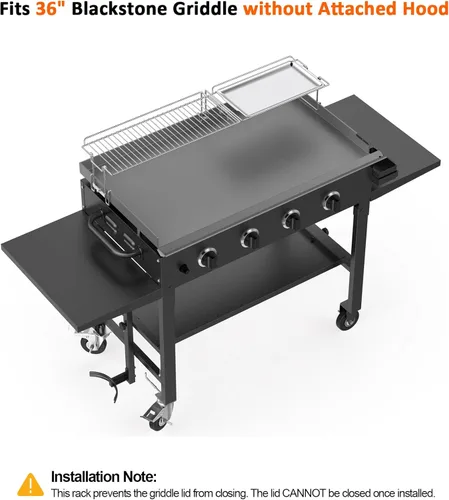 Miniatura 2 de Stanbroil Rejilla de Calentamiento y Bandeja para Plancha Blackstone de 36", Parrilla de Cocción Plegable Accesorios de BBQ Compatibles con Plancha