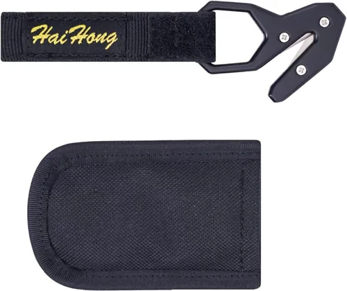haihong Kite Gliding Sea Surfing Esquí Buceo Windsurf Suministros Gancho Safety-Knife con bolsillo [amarillo]