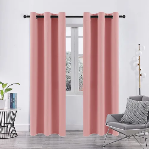 Miniatura 34 de Pickluc Cortinas Opacas Azul Marino para Sala de Estar, Cortinas Bloqueadoras de Luz con Ojales, Aislamiento Térmico, Reducción de Ruido, 52 Azul