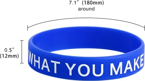 Miniatura 3 de Pulseras de goma con cita motivacional, pulseras de silicona inspiradoras de colores, pulseras elásticas unisex para hombres, mujeres