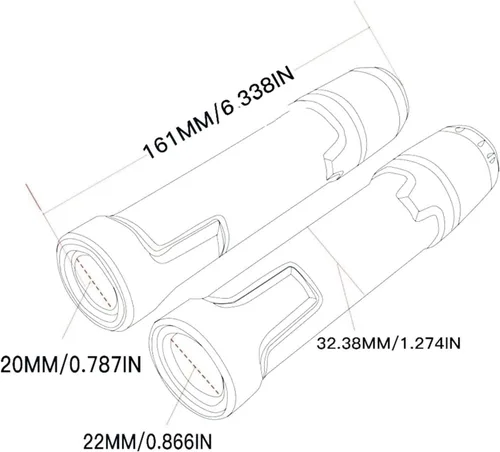 Miniatura 4 de Para Yamaha XT 660 XT660 1984 1985 1986 2004-2017 2012 2013 2014 7/8 "0.866 in Accesorios de motocicleta Manillar Agarraderas
