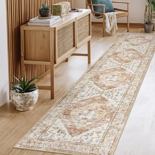 Miniatura 17 de Beeiva Alfombra bohemia lavable de 2 x 3 pulgadas, tapete ultra fino para puerta de entrada interior, tapete antideslizante para puerta delantera