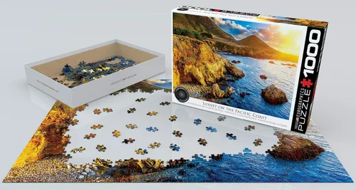 Miniatura 3 de EuroGraphics Puesta de sol en el Pacífico rompecabezas (1000 piezas)