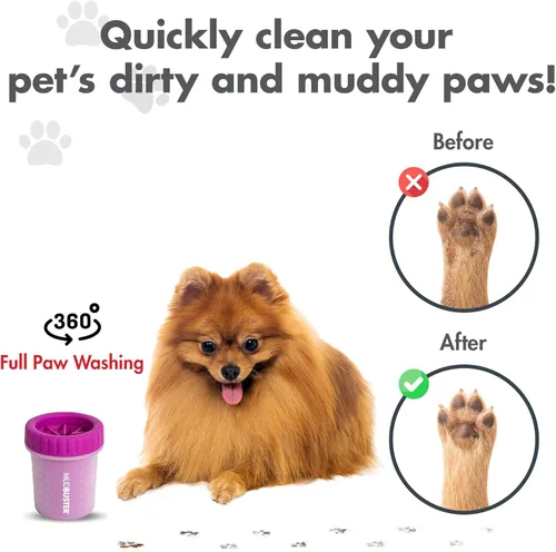 Miniatura 4 de Dexas MudBuster - Limpiador de patas de perro portátil Fucsia