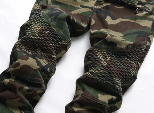 Miniatura 7 de RXXKKK Jeans clásicos de motociclista con cremallera y ajuste regular elástico para hombre