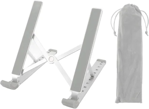 Luqeeg Soporte para laptop para escritorio, soporte ergonómico ajustable de aluminio portátil para laptop, soporte plegable para computadora