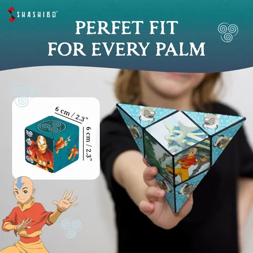Miniatura 6 de SHASHIBO Avatar The Last Airbender - Caja de cambio de forma, cubo magnético STEM que se transforma en más de 100 formas, descarga la aplicación