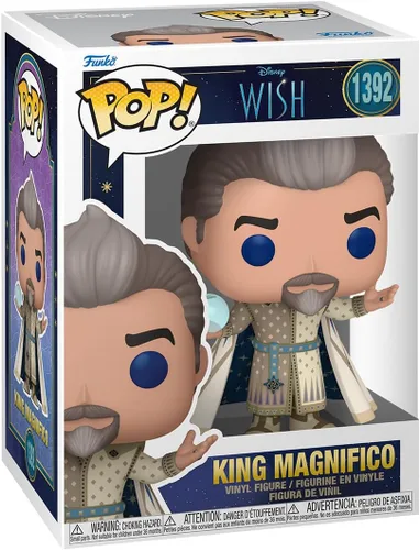 Funko Pop! Vinyl: Disney Wish - King Magnifico - Figura de vinilo coleccionable - Idea de regalo - Producto oficial - para niños y adultos - Fans de