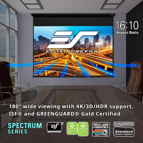 Miniatura 4 de Pantalla de proyector Elite Screens Spectrum RC1 Remote, 180 pulgadas Diag 16:9, pantalla de proyección motorizada para cine en casa 4K/8K Ultra HD