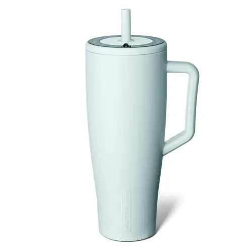 Miniatura 54 de BrüMate Era Vaso térmico con asa y pajilla, 40 onzas, 100% a prueba de fugas, con tapa, hecho de acero inoxidable, base apta para portavasos, moca